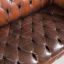 Divano chesterfield vintage in pelle